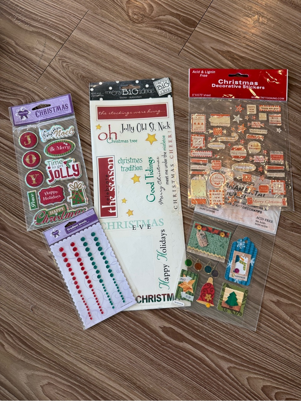 Misc. Christmas Stickers & Embellishments – Scrapbooking & Crafts